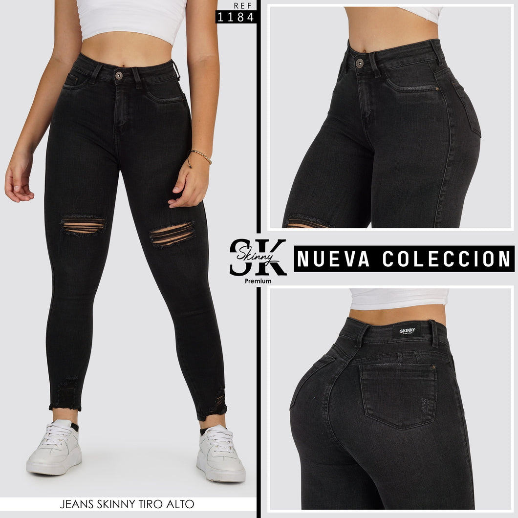 JEANS SKINNY TIRO ALTO 1184